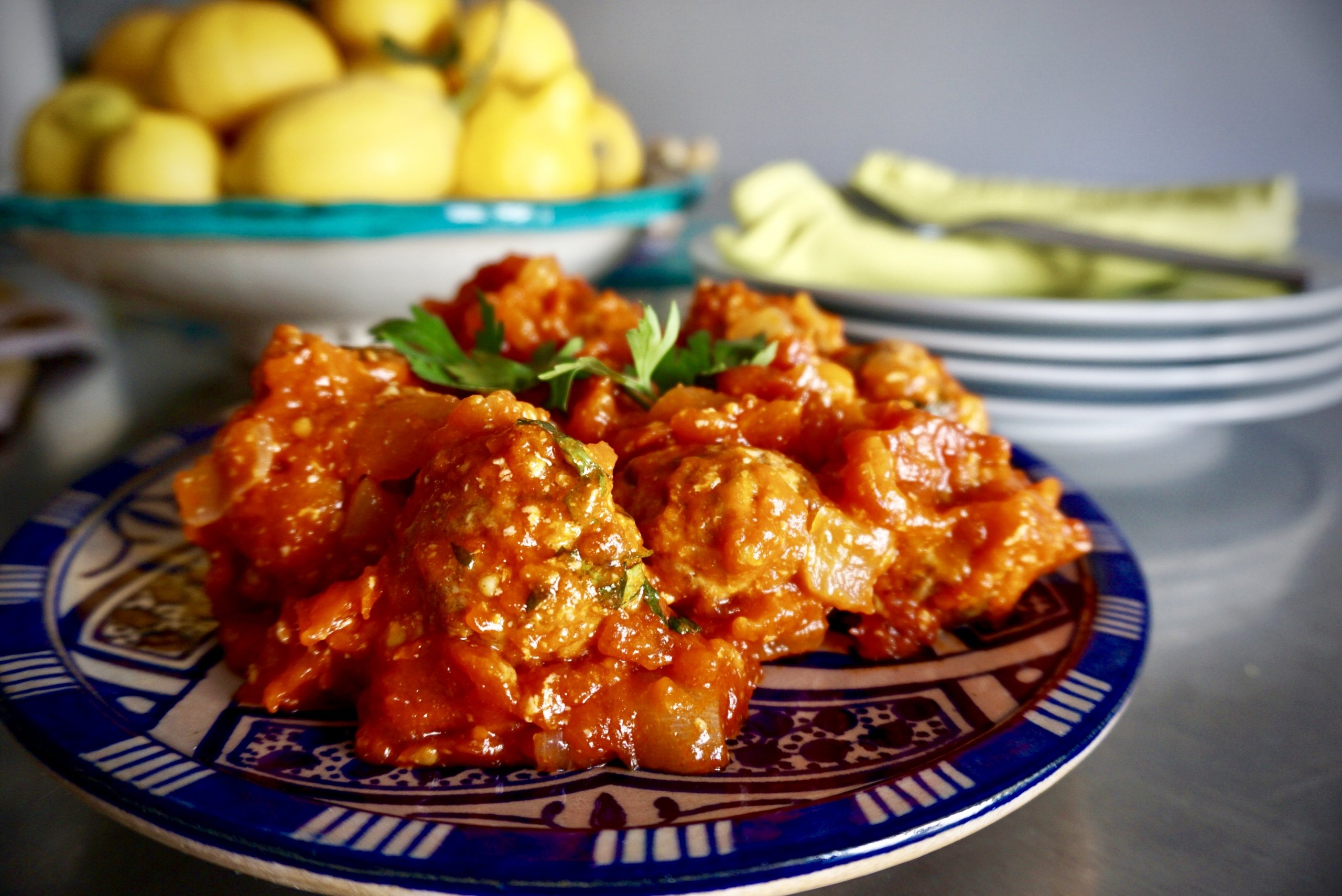Albondigas in tomato sauce