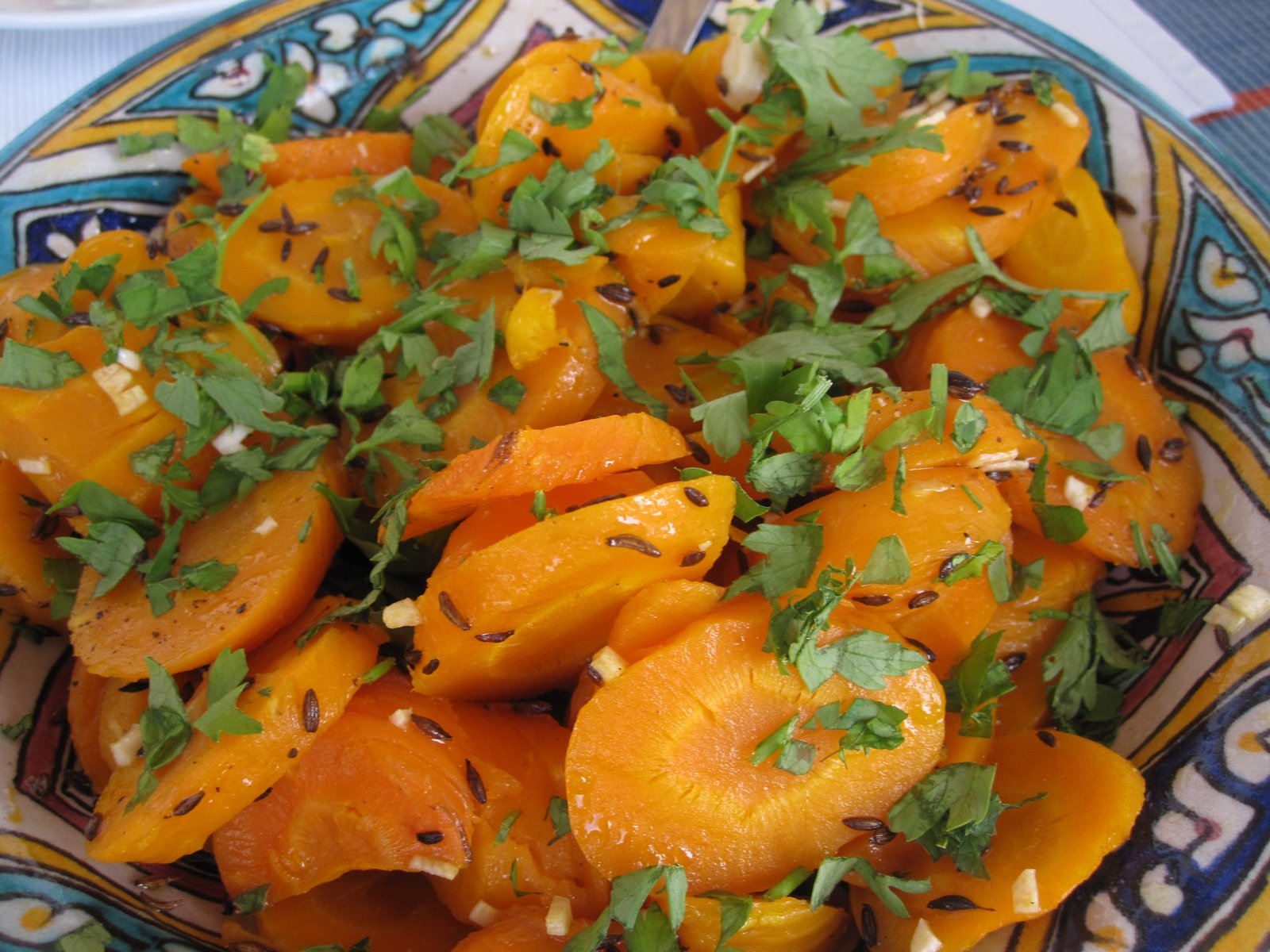 carrots with cumin and parsley