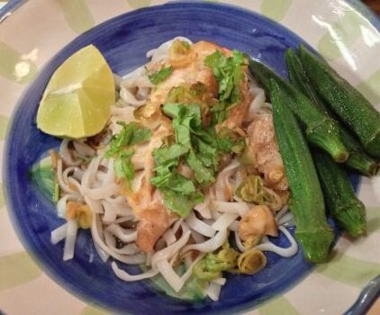 fish spring onions ginger dish