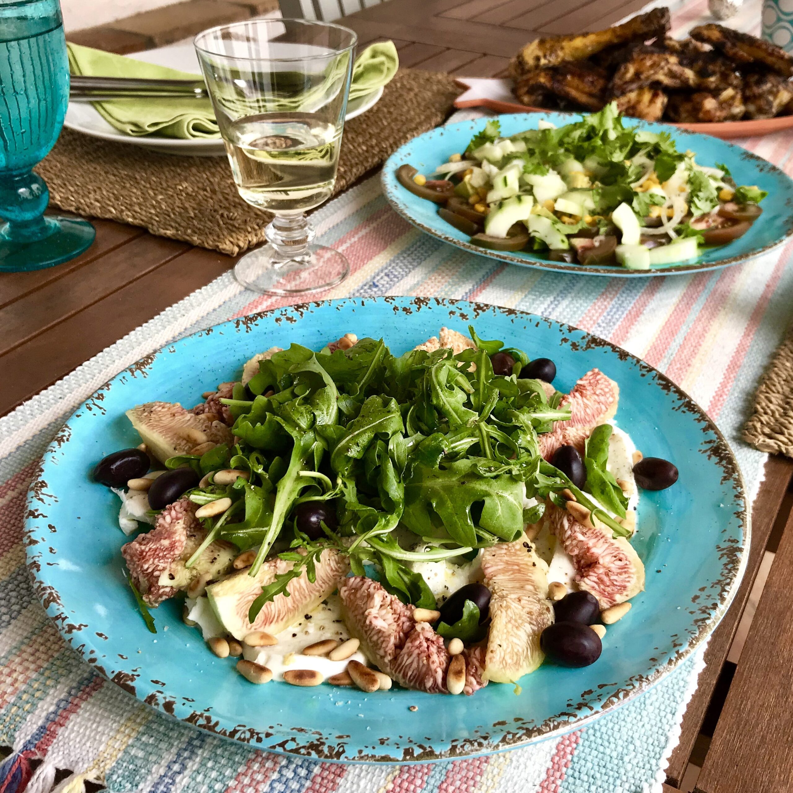 fig and mozzarella salad