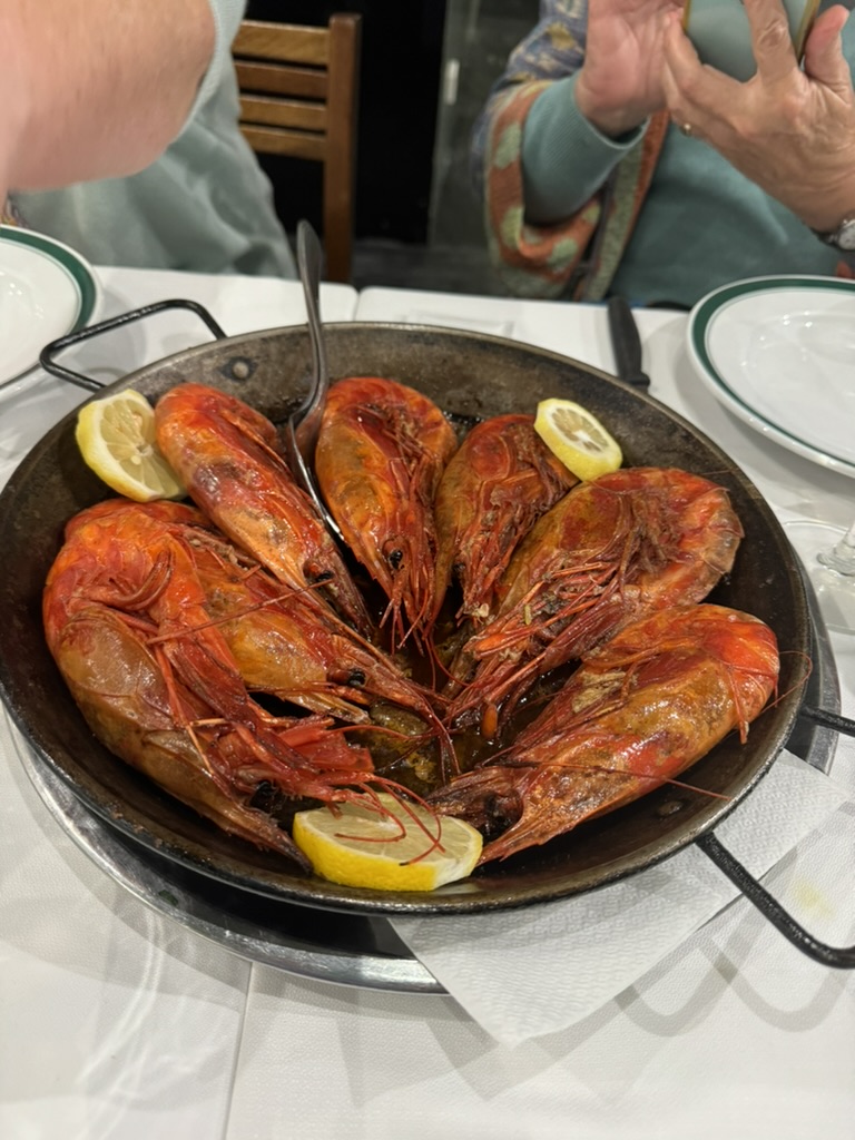 Prawns in Lisbon with Annie B