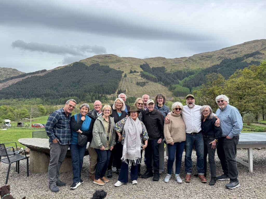 Culinary tour group in Scotland with Annie B