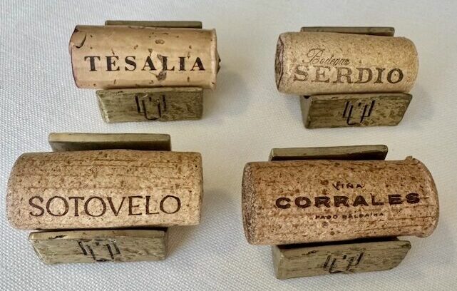 Corks from wines of Cadiz tasted at LU cocina y Alma in Jerez with Annie B on one of the best culinary tours in Andalucia for food lovers