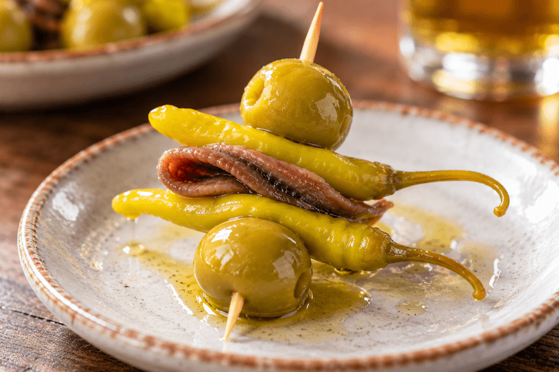 Gilda Pintxo  recipe and more by Annie B Spain